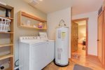 With a convenient laundry facility right in the cabin, you`ll have all the convenience of home during your stay